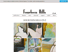 Tablet Screenshot of 14hills.net